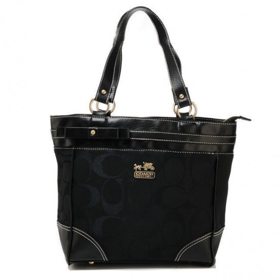 Coach Legacy In Signature Medium Black Totes APK - Click Image to Close